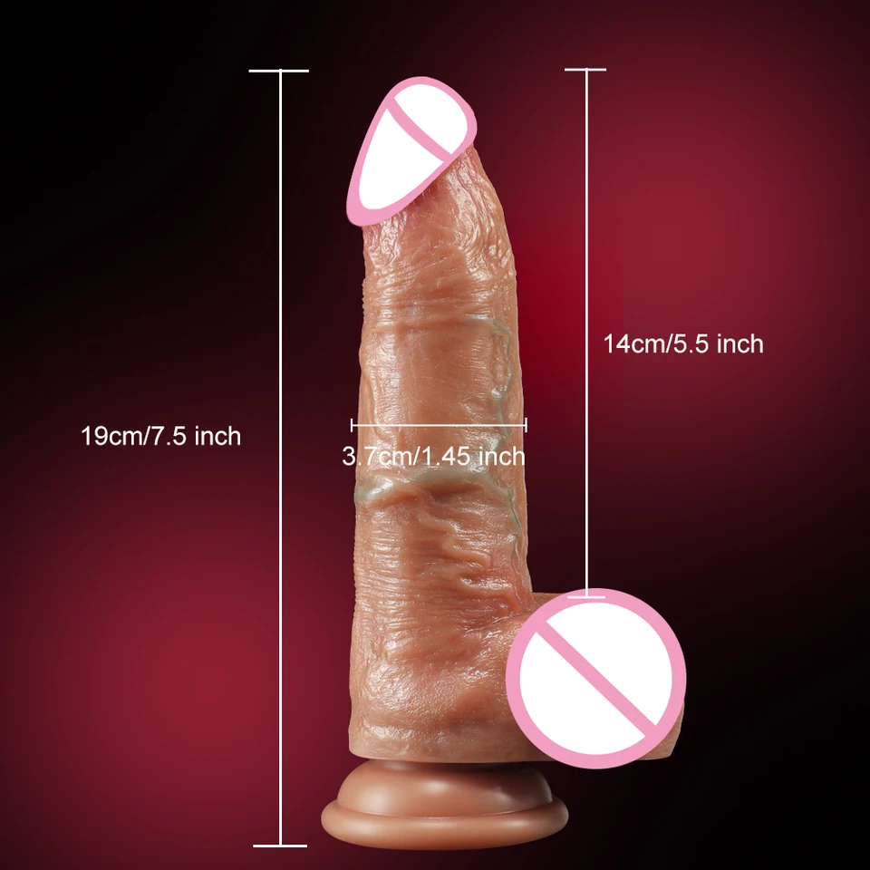 7 Vibrácie realistické dildá veľký penis análny zástrčka Žena vagina g-spot vibrátor Sex stroj pre dospelý péro sexuálne hračky pre ženy
