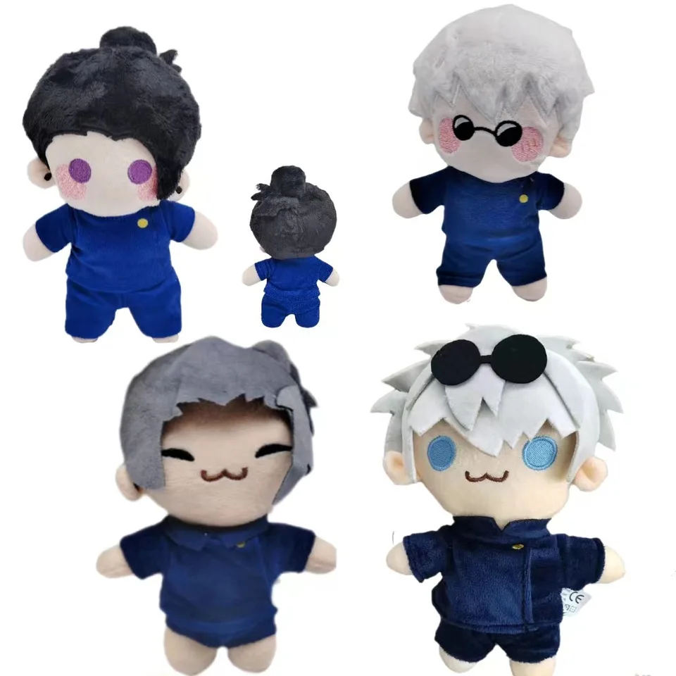7 štýlov JUJUTSU Kaisen Gojo Satoru a Geto Plush 20 cm Nový plnený vankúš 8cm roztomilý prívesok na kľúče