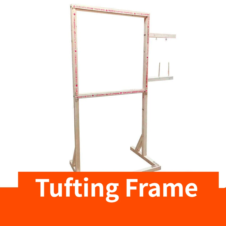 70*70 cm drevené koberec tvorby rámu na použitie s tufting Guns Tabletop Display Displej výšivkových rámov pre domácich majstrov