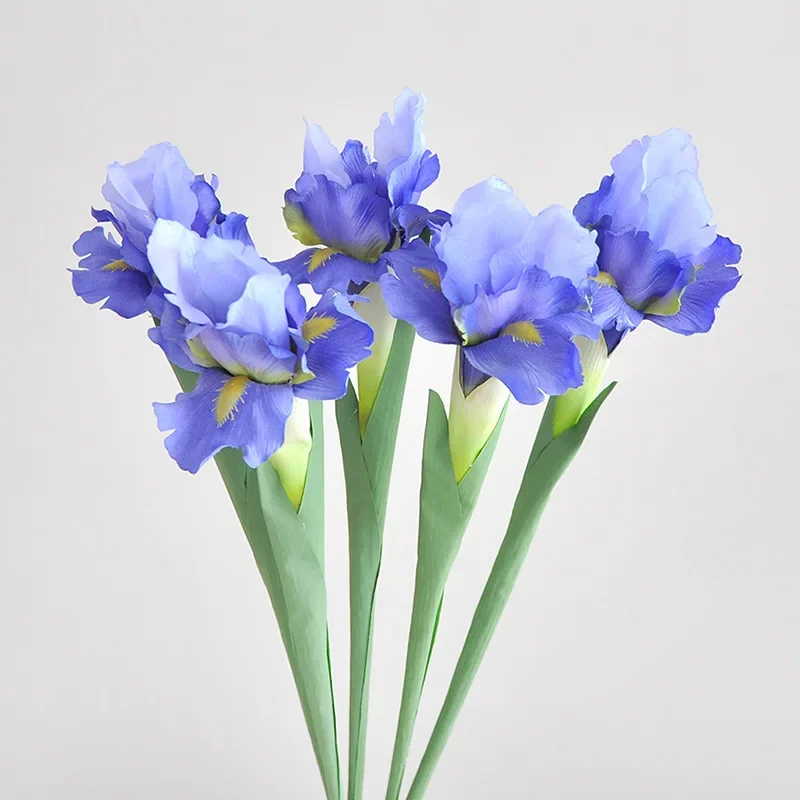 70 cm Jeden írsky umelý kvetinový domov obývacia izba Soft Decotion Fresh kvetinové aranžmán Iris kvetinové usporiadanie