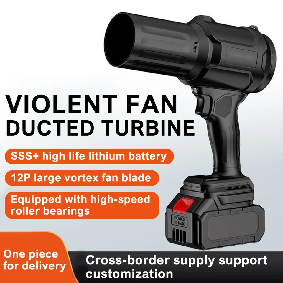 70 mm turbo prúdový ventilátor Elektrické výkonné dúchadlá ručné násilné násilné ventilátory Sneh na umývanie snehu Sušer vzduch pre 18 V Makita batéria