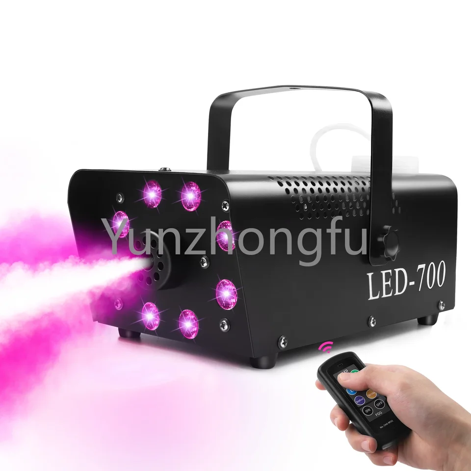 700 W LED hmlové dymové stroj s 8ks RGB 3 v 1 LED etape
