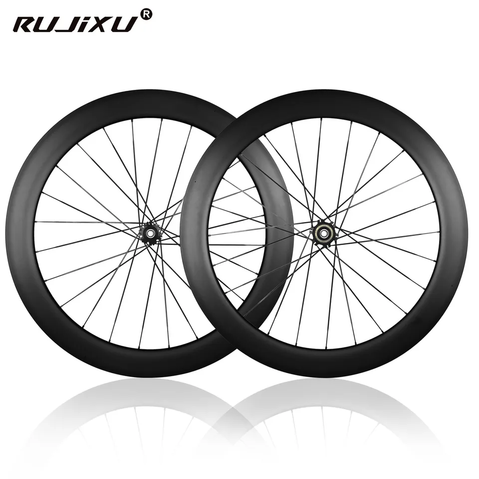 700 ° C Rujixu-Carbon Wheels Disc Brzdenie, zámok centra uhlíka, kolesá na cestnom bicykli, cestné preteky,