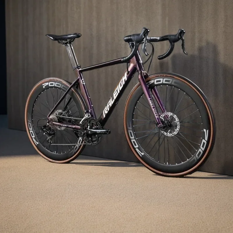 700C Racing Road Bike Hliník zliatiny Rám 14/16 Speed ​​Integrovaný brzdový štrk Bike 18 Speed ​​Hydraulic Disc Brake City Bicykel