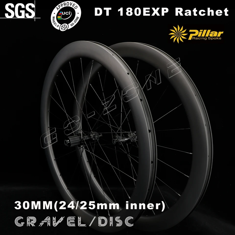 700C Road Carbon Wheelset Disc Brzdenie DT 180 Ratchet 30 mm štrk / cyklokrosový stĺp 1423 Centrum zámku UCI schválené kolesá bicyklov