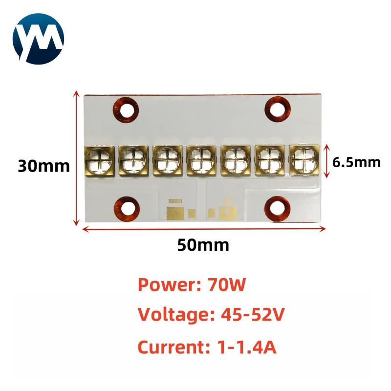 70W 140W UV vytvrdzovacia lampa LED LED UV 365NM UV 405NM UV LED svetlo 395nm LED modul UV paralelné svetlo UV žiarovka pre 3D tlačiareň