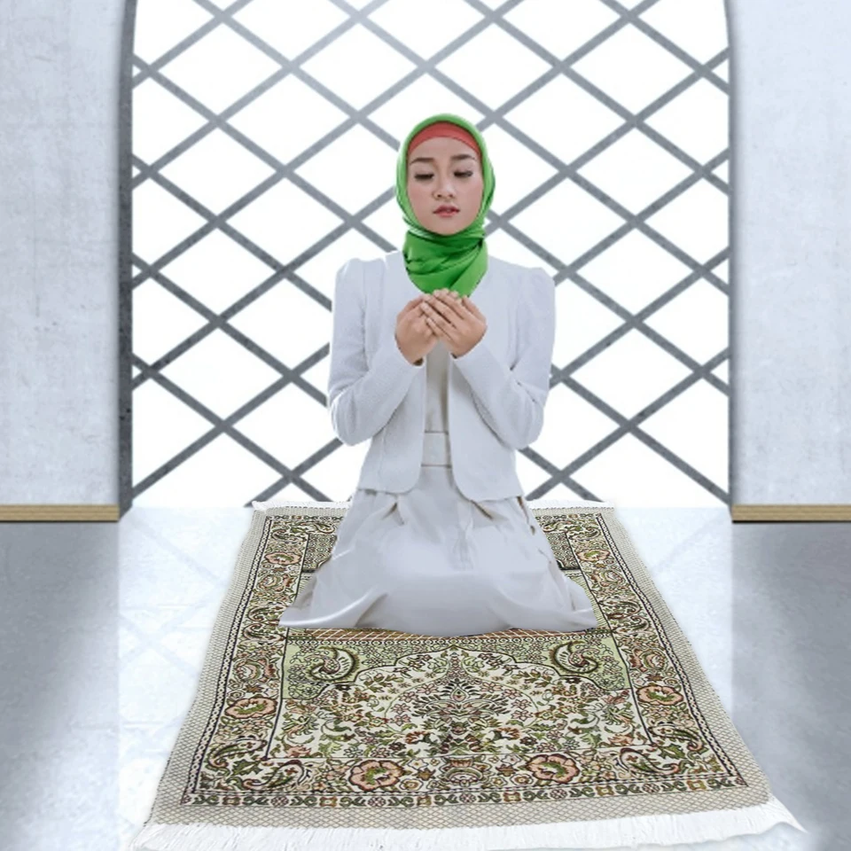 70x110cm Polyester Soft Moslimský modlitebný koberec islamský modlitbový koberec Moslimský koberec modlitba Modti