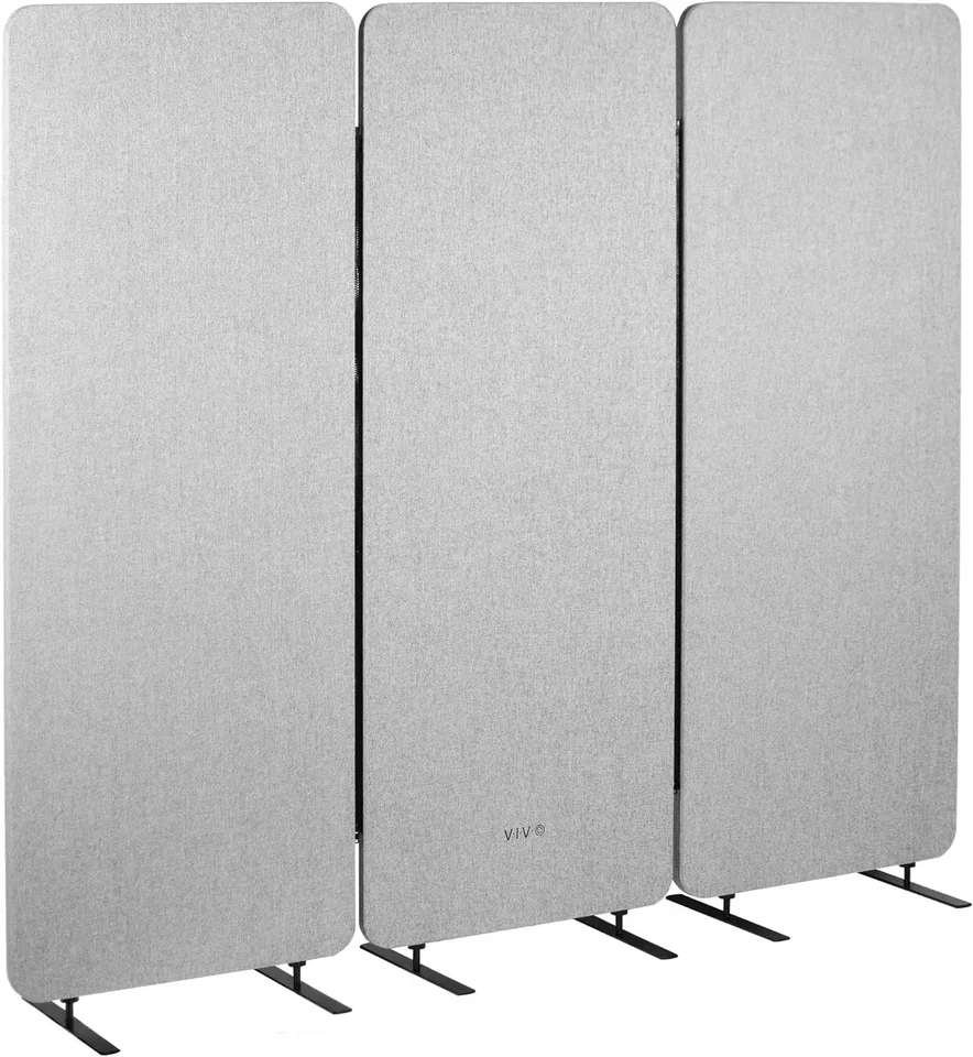 72 x 66 palcového panela súkromia, deliteľ kabíny, priečka akustickej steny, X3 24 palcové panely, šedá