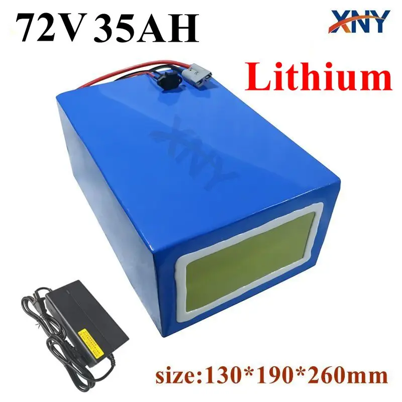 72V 35AH lítium -iónovej batérie Li iónová batéria BMS 20S pre bicykel 3000W 5000W motorových vozidiel Tricycle Secootters Go Cart 10A Charger