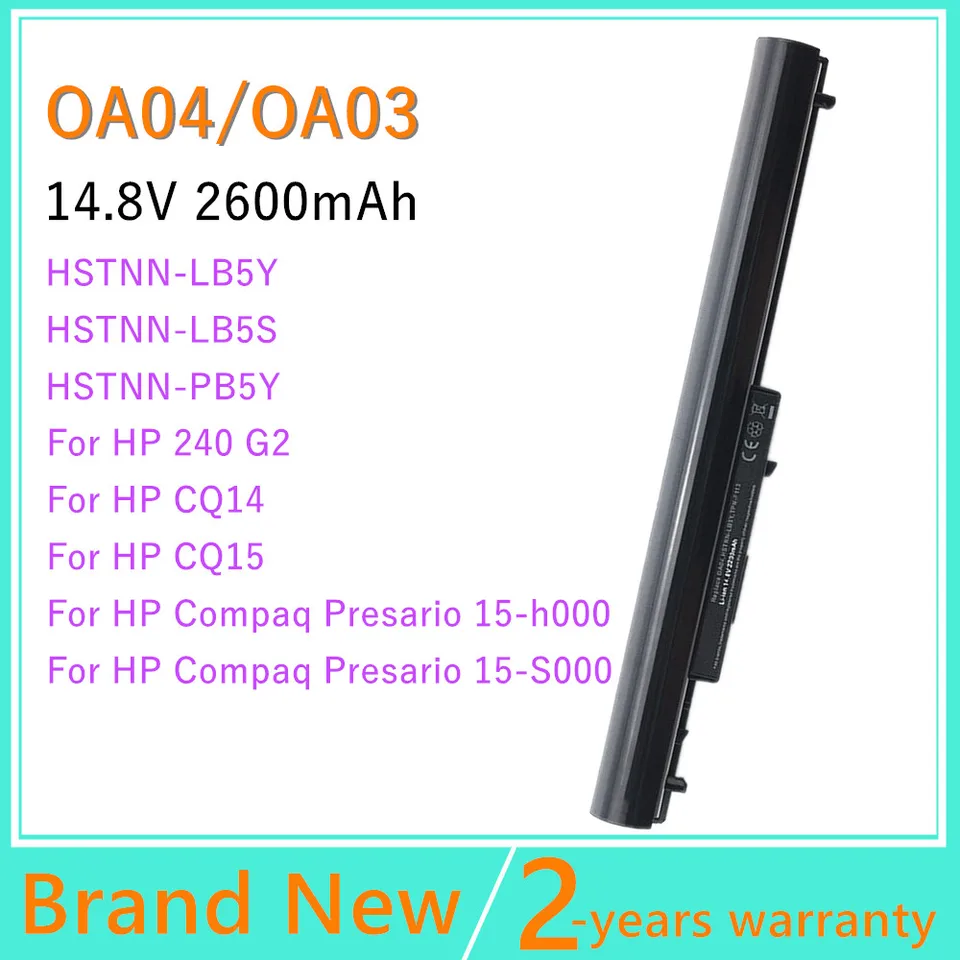 740715-001 15-H000 15-s000 prenosné batérie batérií pre HP 240 G2 CQ14 CQ15 OA04 HSTNN-PB5S HSTNN-LB5S Čierna čierna