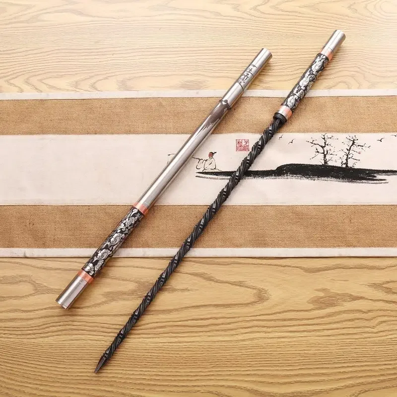 75 cm Outdoor EDC Dragon Bone Mace Longquan Kovanie remeselníka Ozdobenie automobilu núdzové rozbité okenné obrana Nástroj krátke palice