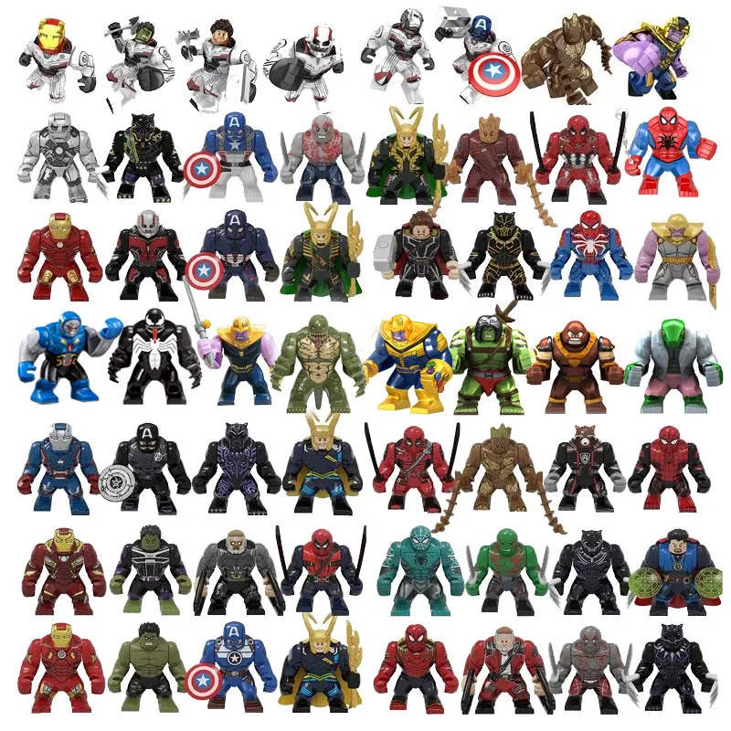 75 Marvel Superhrdina Building Block Figuins Action Figure Iron Man, Green Giant, Conqueror hádanky