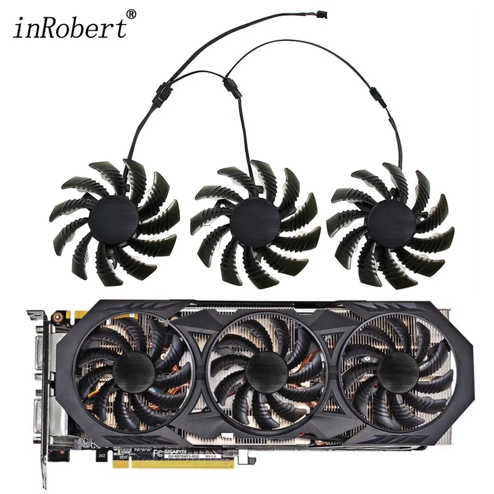 75 mm T129215SU GTX970 COOLER ventilátor pre GIGABYTE GTX 970 Windforce G1 R9-280X GV-R928XWF3-3GD GV-R928XOC R280XOC Karty