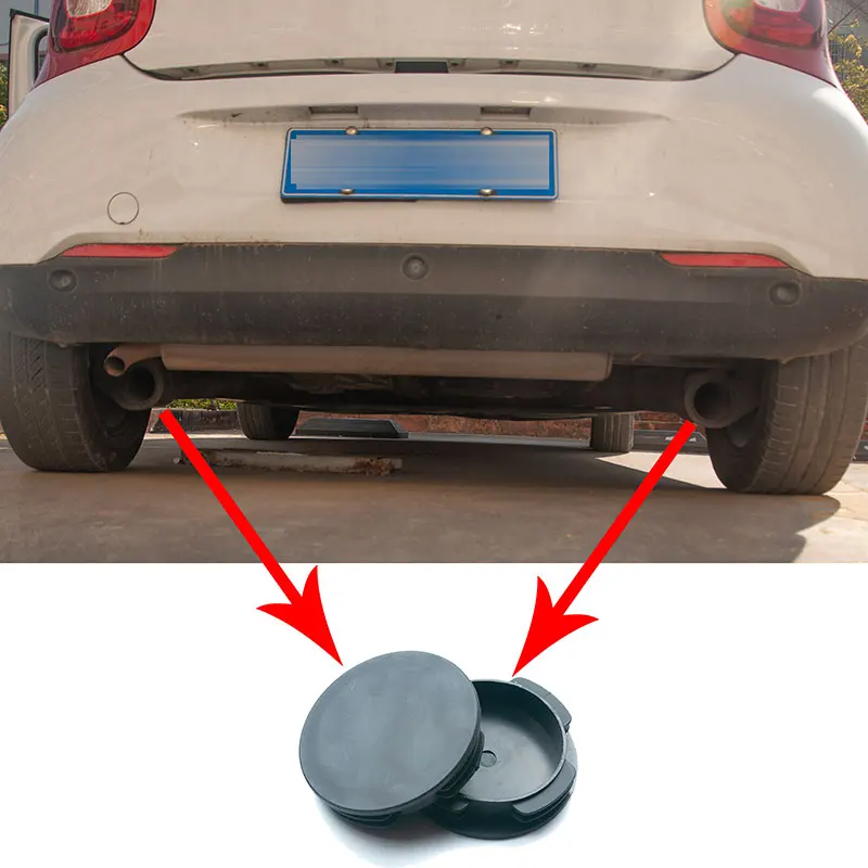75 mm zadná vodotesná protiprúdová protivnotná potrubie Výfukový kryt kryt Cover pre chránič pre Mercedes Smart 450 451 453 Fortwo Forfour W451 W453