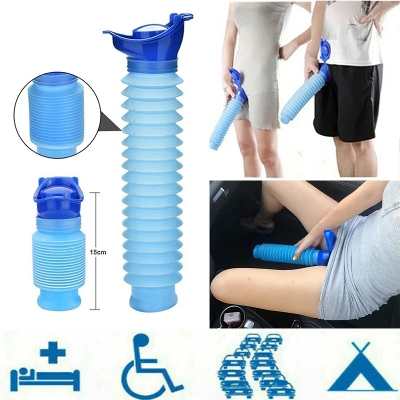 750 ml pre dospelých pohotovostné pisoáre Vonkajšie prenosné močové tašky automobil nočník fľaša vonkajšie cestovanie Zmršťovateľné skladacie kabáty moču