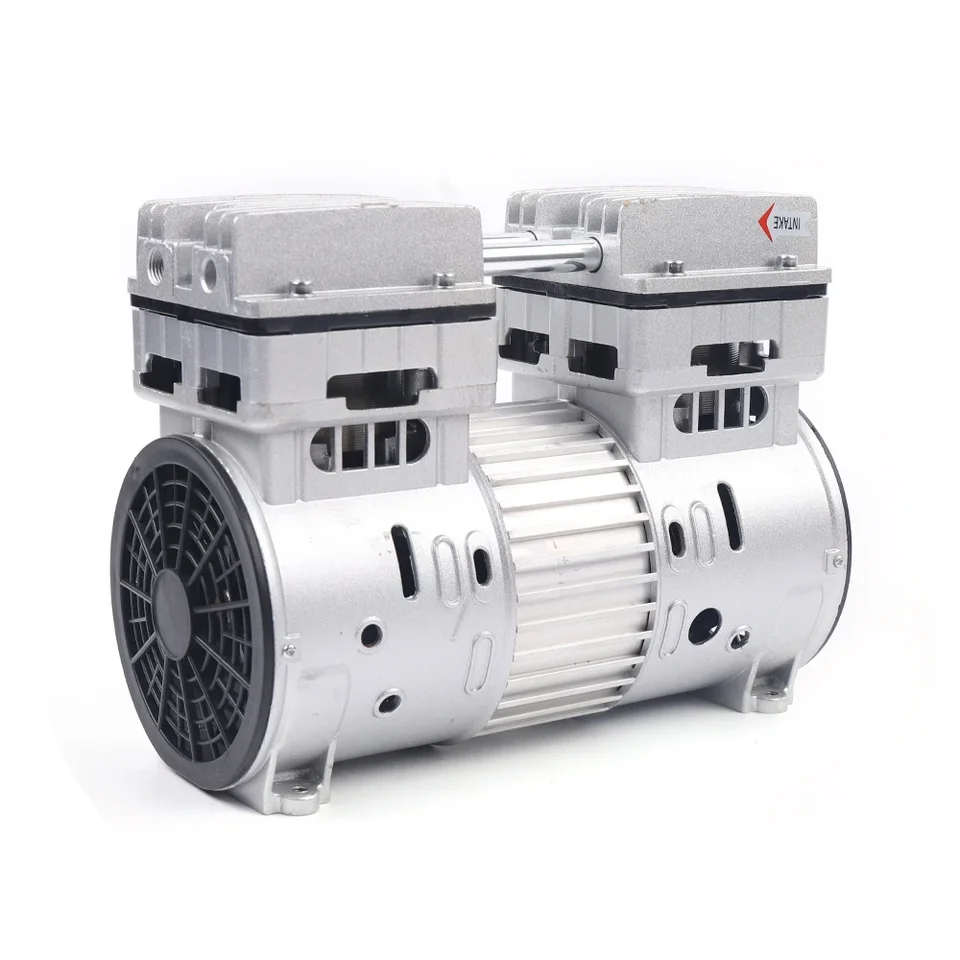 750 W/1HP tichý olej zadarmo vzduchový kompresor hlava vzduchového kompresora 750W 8bar 145 l/min olej zadarmo tichý vzduchový kompresor