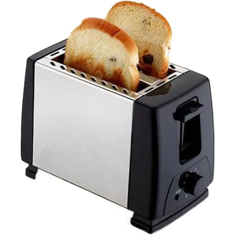 750 W elektrický 2-strikový hriankovač s odnímateľným drobným zásobníkom, nastavenie 6-šialeného toastu, kompaktné pre toastové oblátky