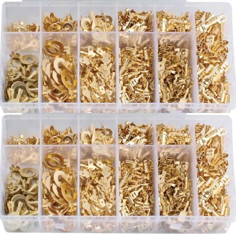 750ks box izolovaný samec samostatný ženský drôtový konektor 2.8/4,8/6,3 mm elektrické kučeravé terminály konektory SPADE SPADE SPRAVODNÁ KIT