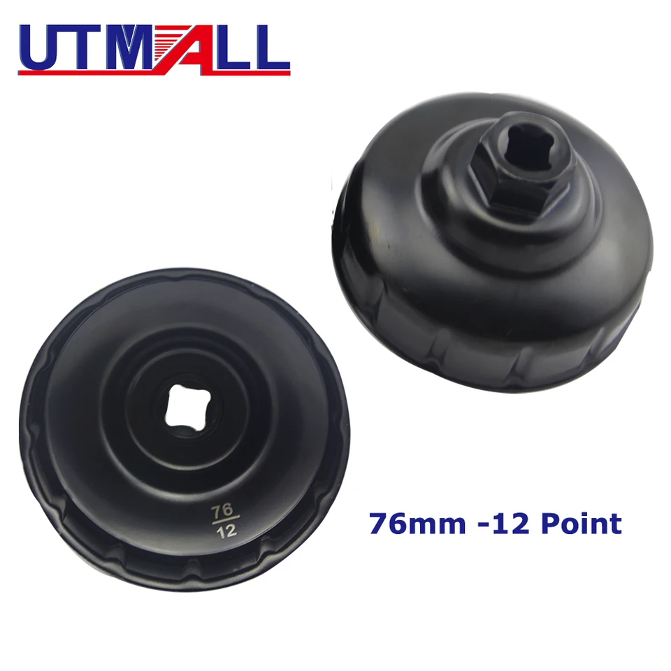 76 mm olejový kľúčový kľúč na odstraňovanie nástroja pre Mercedes Benz Renault Wrench 3/8 ”Drive 12 Point