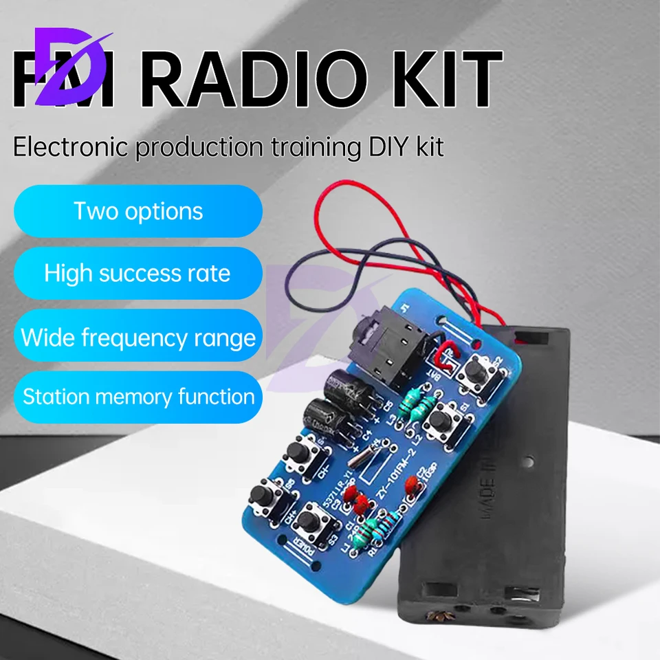 76 ~ 108 MHz FM Radio Kit RDA5807 Rádiový modul Elektronický výrobný výcvik DIY Kit