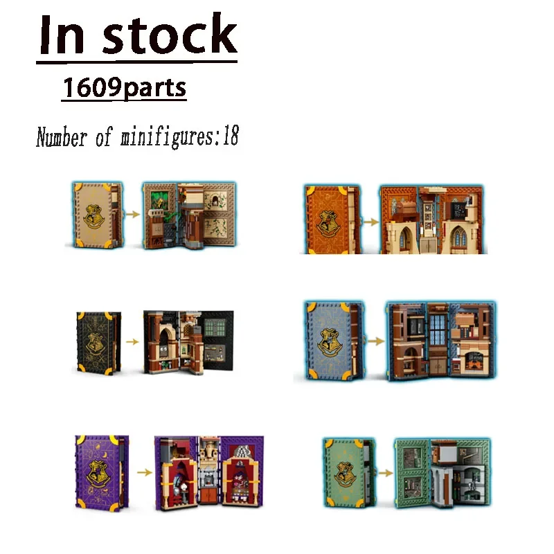 76397 76396 76382 76384 76385 76383 6-in-1classicmoviebookAsemblysplice Building Blocks1609PartSchildren's Birthday Toy Gift