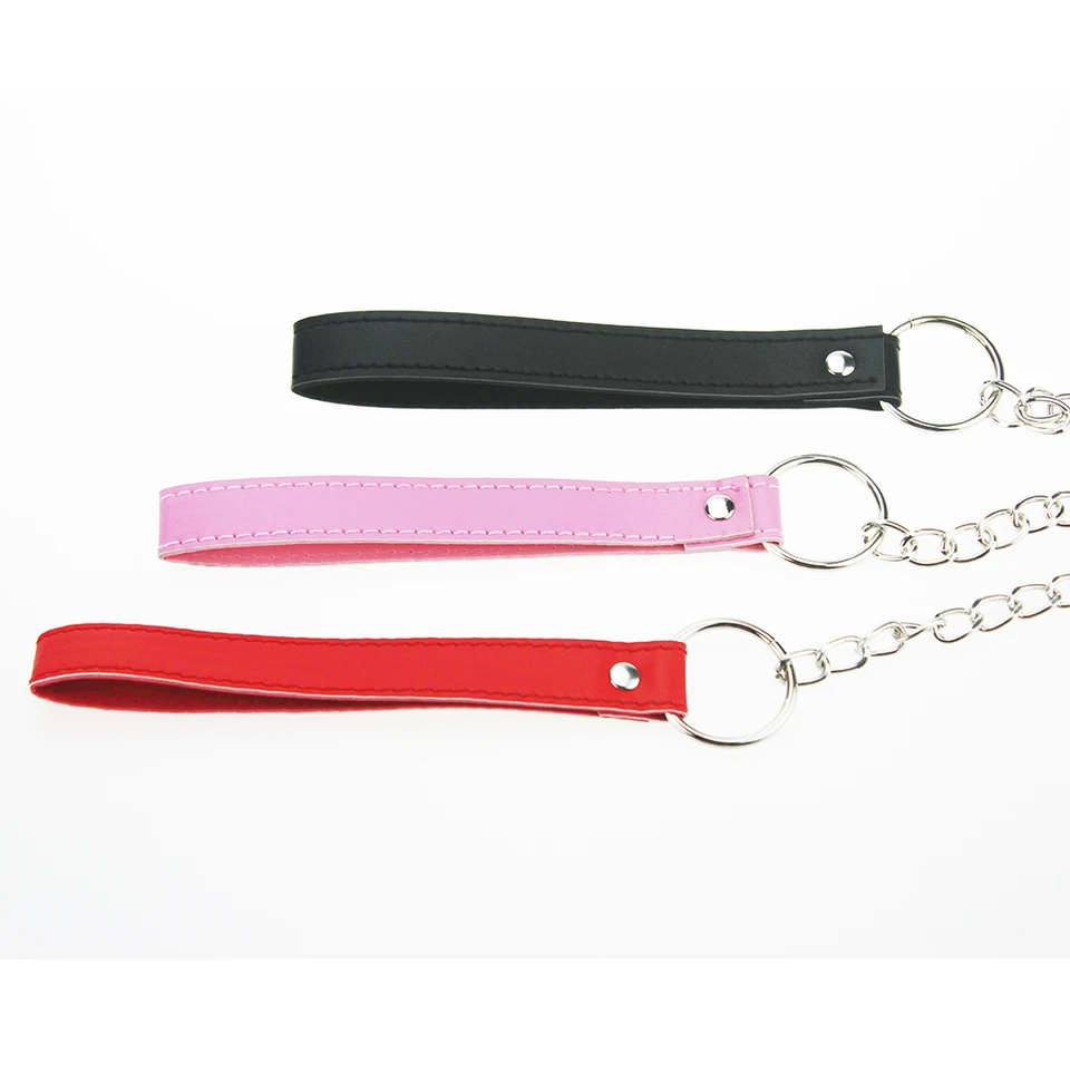 77 cm fetiš Bondage Sex Collars Drag Steel Chain Game Game Game Hračky Hračky Príslušenstvo Slave golier erotický trakčný golier Trakčný pás