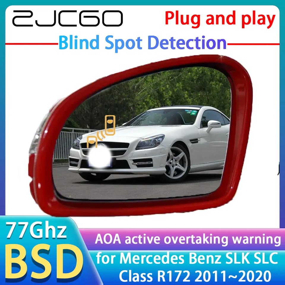77 GHz Radar Detector BSD BSD Detection Detection Výstraha Mirror Assistance príslušenstvo pre Mercedes Benz SLK SLC trieda R172 2011 ~ 2020