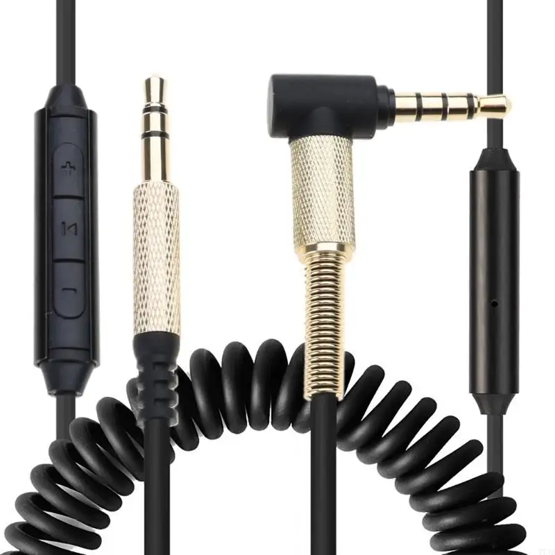77JD adaptér 3,5 mm aktualizovaný kábel s in-line mikrofónnym objemom pre micro pre MDR-10R MDR-1A XB950 Z1000 MSR7 náhlavná súprava