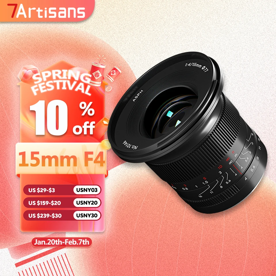 7artizáni 15 mm f4 plnohodnotný rám