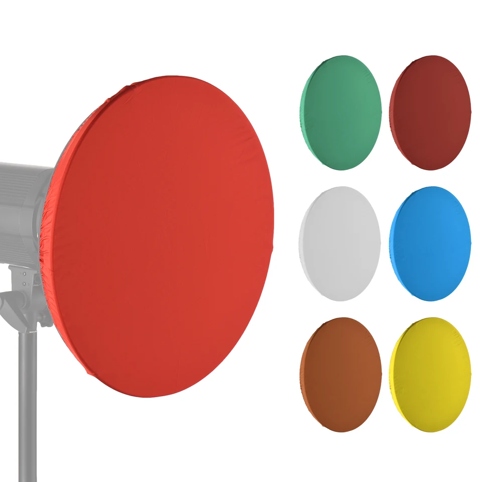 7ks 42 cm/ 55 cm fotografovanie svetlo odtieň handričku mäkký difúzor kryt kompatibilný s štúdiom Studio Strobe Bowen Mount Standard Reflector
