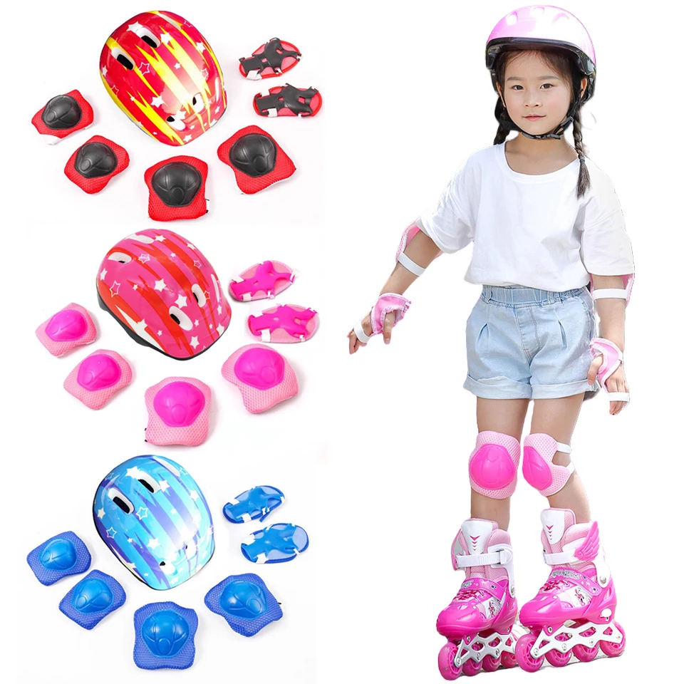 7ks Kids Skateboard Ochranta pre deti cyklistická prilba lakťov