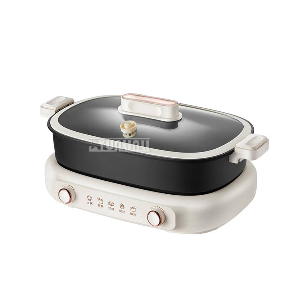 7L Elektrický sporák Hot Pot Multi Coening Pot Control Ovládanie teploty Elektrické panvica Pan