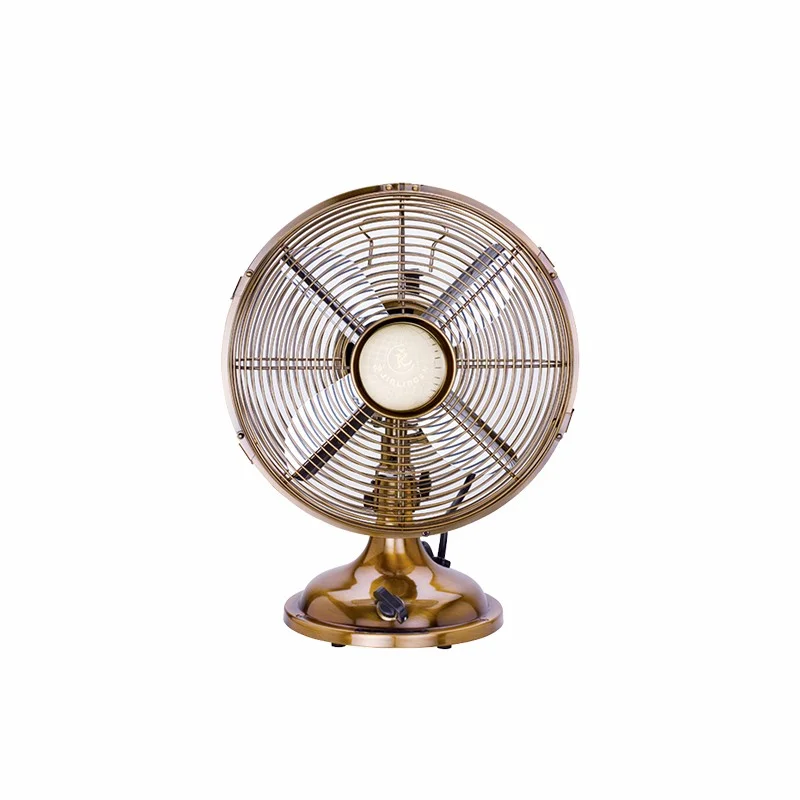 8.10/12 palca retro stolového ventilátora Malé ventilátor vzduchu Klasický kovový stôl Mechanické prispôsobené 220 V ventilátor guľôčkového ložiska