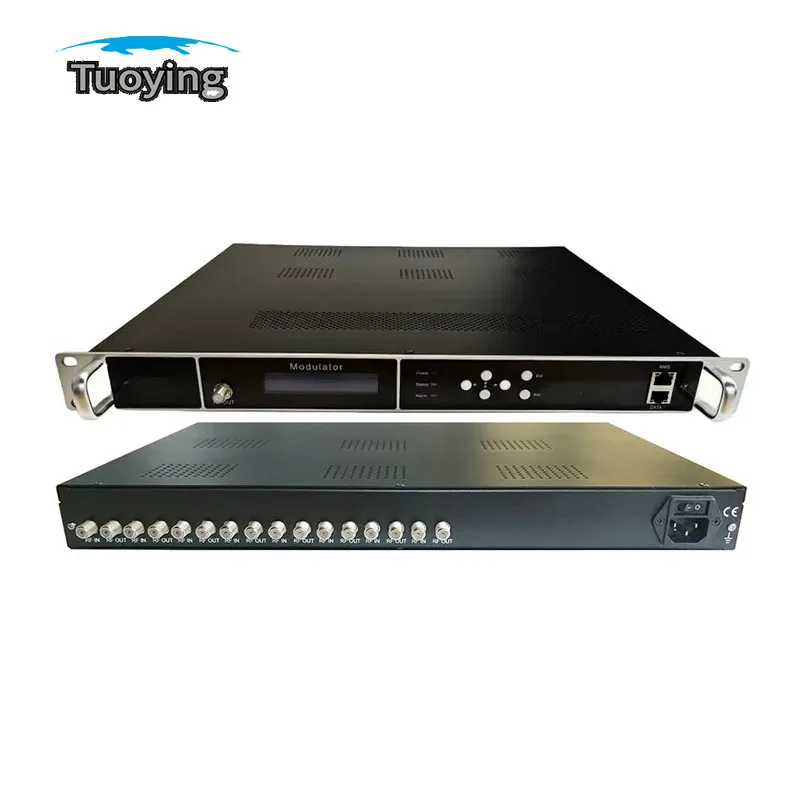 8 12 16 20 24 tuner až RF multiplex DVB-S2 DVB-T DVB-T2 DVB-C ISDBT ATSC na RF TUNER PRÍJEM do modulátora IP do modulátora