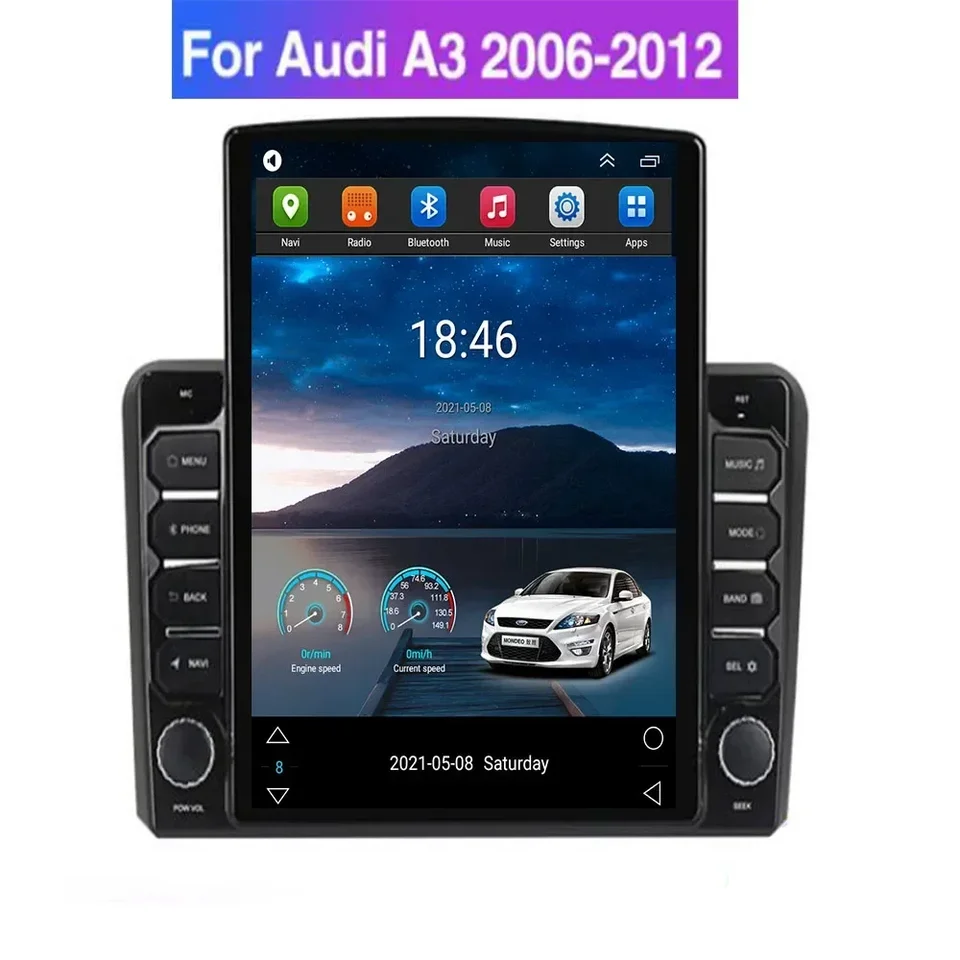 8+128G Android12 CarPlay Auto 5GLTE Car Radio Stereo prijímač pre Audi A3 8p S3 2003-2012 RS3 Tesla Multimedia Player