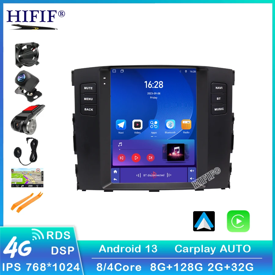 8+128G Car pre rádio pre Mitsubishi Pajero V97 V93 2007-2014 Pre Tesla Style Screen GPS GPS Multimedia Video Player CarPlay