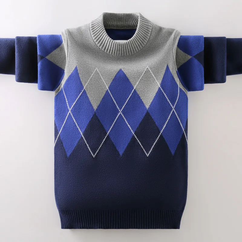 8-15 rokov starý detský sveter sveter gola altavetement Hiver Sweater Detský sveter chlapci hrubý bavlnený sveter
