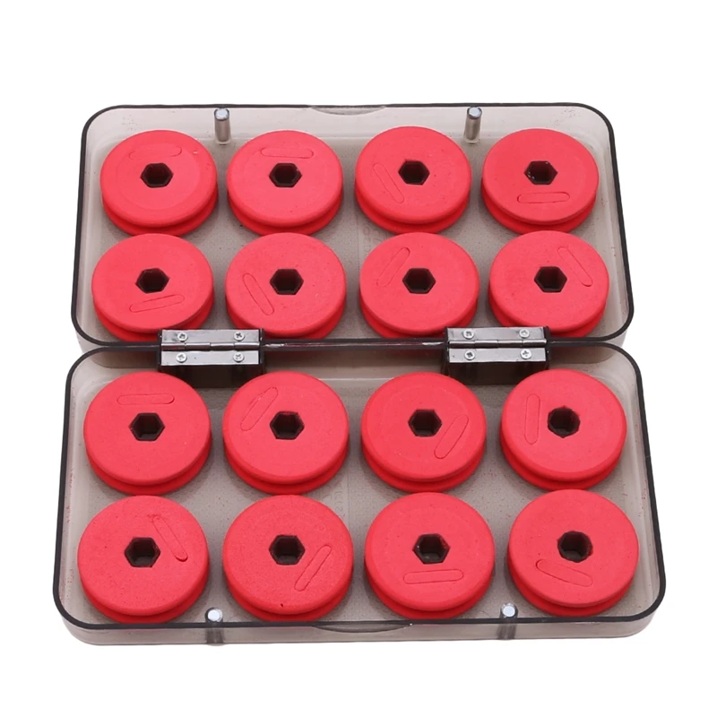 8/16ks penové cievky linky Line Box vinutia doska Fishing Happ Lure Hook Rig Storage Case Pase Pesca Tackle