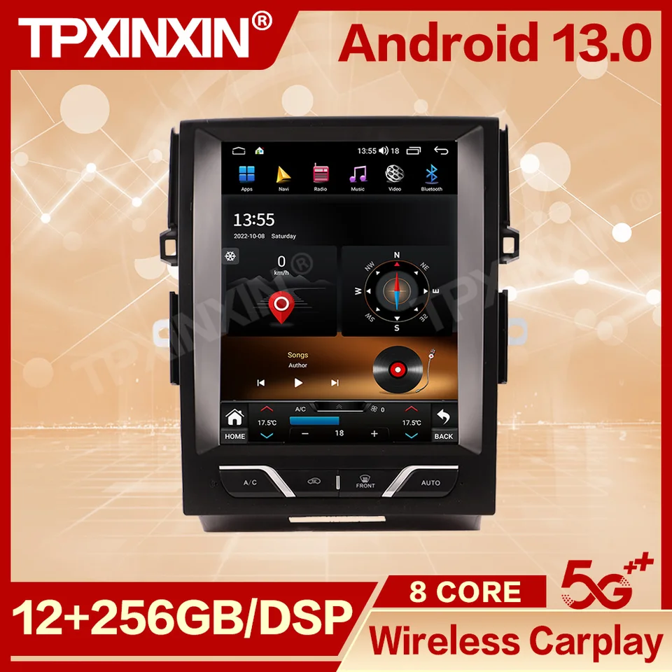 8+256 GB Android 13 Automotive Multimedia pre Toyota Reiz 2010 2011 2012 2013 2014 2015 2016 2017 Rádio Coche s Bluetooth Unit