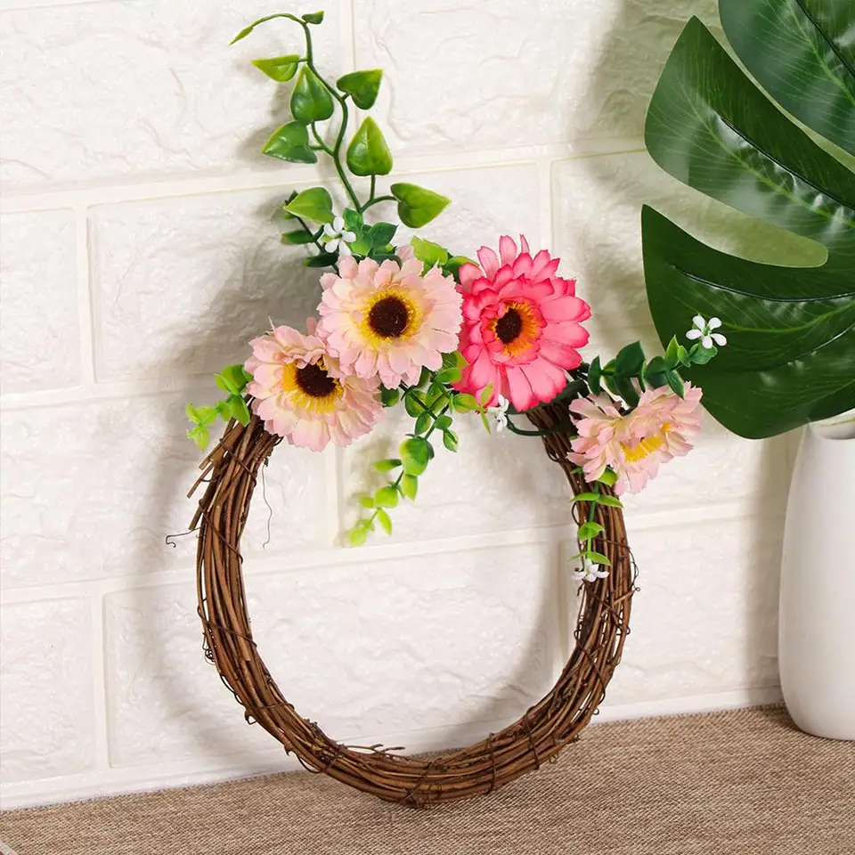 8-30 cm dekorácia ramadánu Eid Murbark Svadobné vence dekorácie Girland Material Rattan Veniec pre domácich majstrov