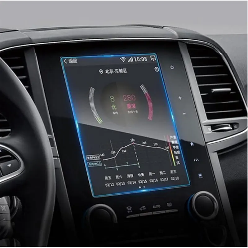 8,7 palca CAR LCD GPS navigácia temperovaná sklenená obrazovka Film Protector pre Renault Megane 4 Rs