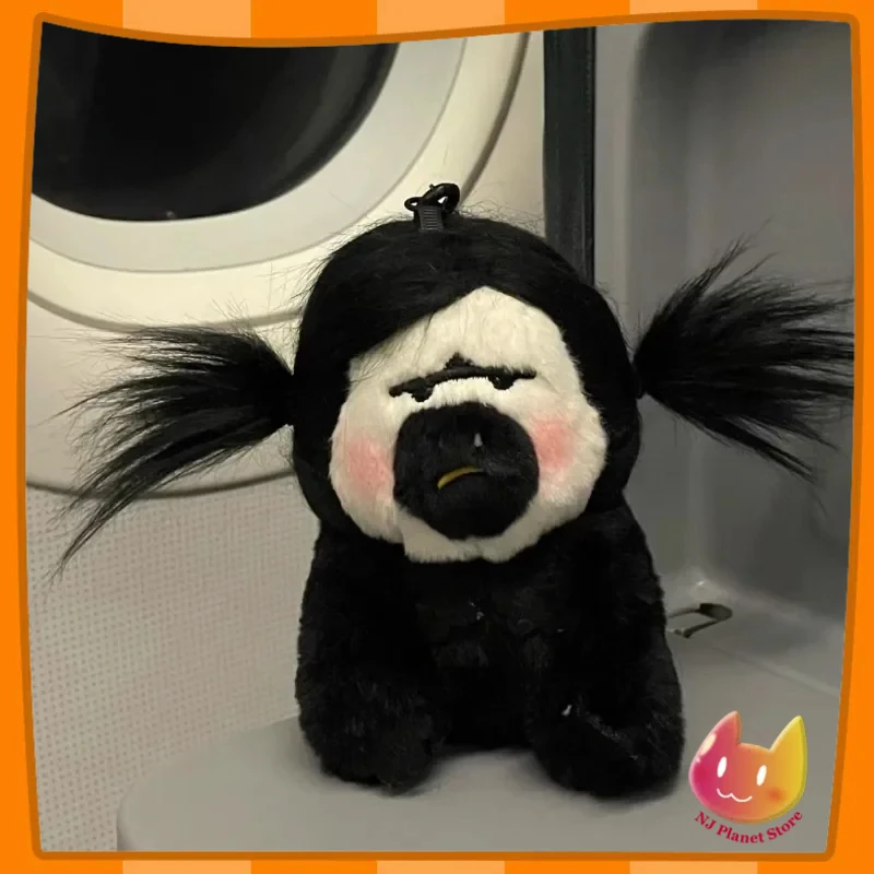 8 cm škaredý roztomilý opičie prívesok roztomilý kreatívny študent Doll Student Sumped Pár School Bag Car Keychain Dekoratívny prívesok Darček vianočné
