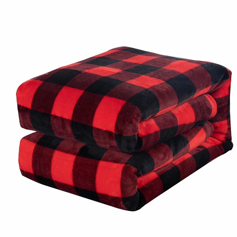 8-farebná bizarná kockovaná prikrývka pre gaučové posteľ flanel fleece Decise Dekoratívna mäkká pohodlná ľahká fuzzy prikrývka