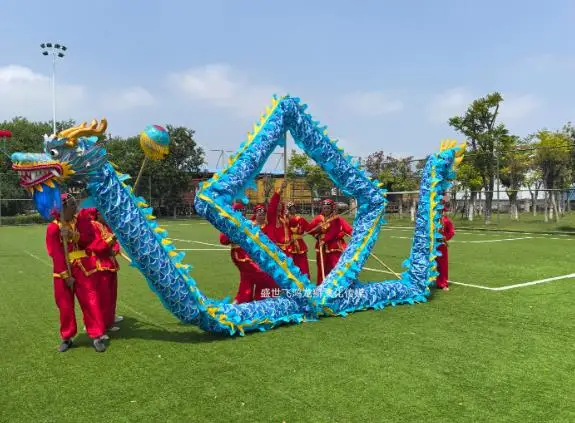 8 hráčov 10m Veľkosť 5 Dragon Dance kostým hodvábne deti Študent Škola Nový rok jarný večierok predstavenie Karneval ľudové pódium