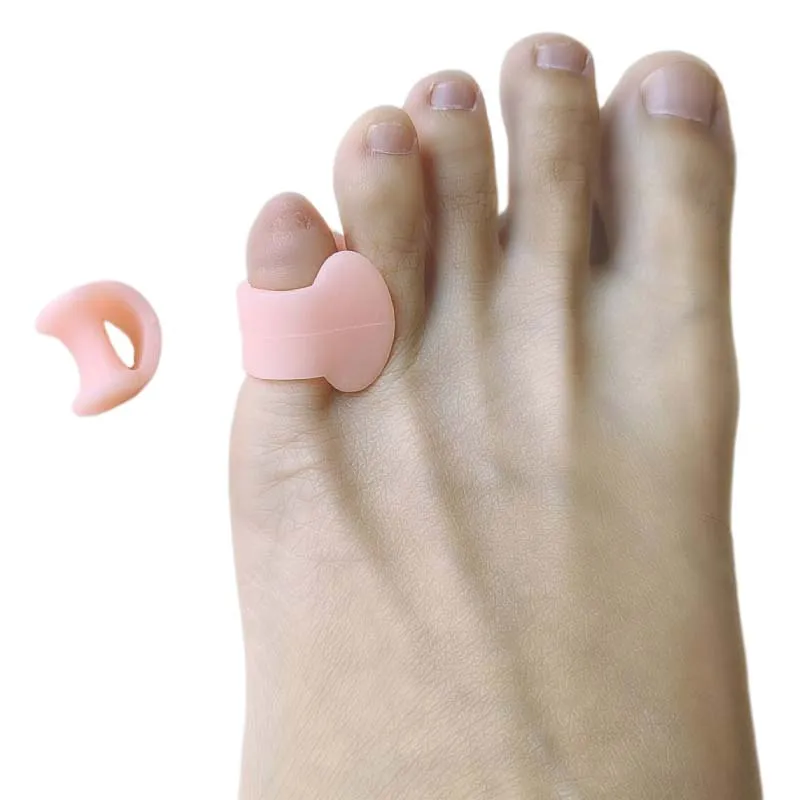8 kladov = 4Pair Silikone Splitter Hammer Toe Separators Orthopedic ORTHOPEDIC OCHRANA BUNICKÝ KOREKCICKÝ GEL GEL HALLUX VALGUS