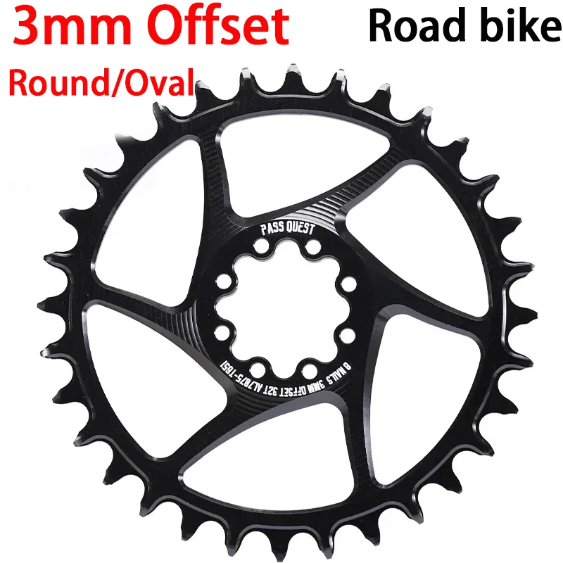 8 klincov reťazové koleso 3 mm ofsetový okrúhly/oválny cestný bicykel Direct Mount Celewheel 28-48T pre SRAM ETAP AXS Force Red Crankset