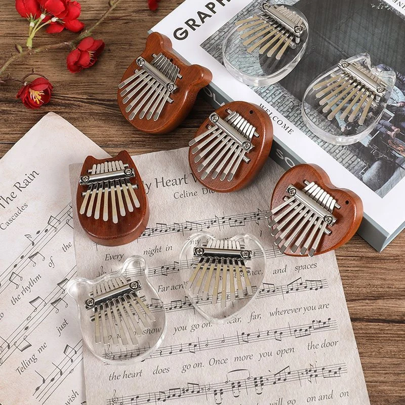 8 Kľúčové klaničné klavírne darčeky pre deti Začiatoční milovníci hudby hráči, roztomilý prístroj na prívesok Keychain