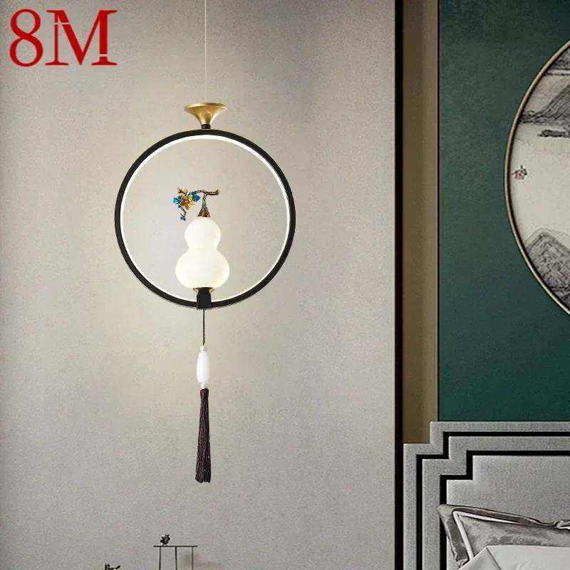 8 m moderné LED prívesok lampa moderné umenie jedá