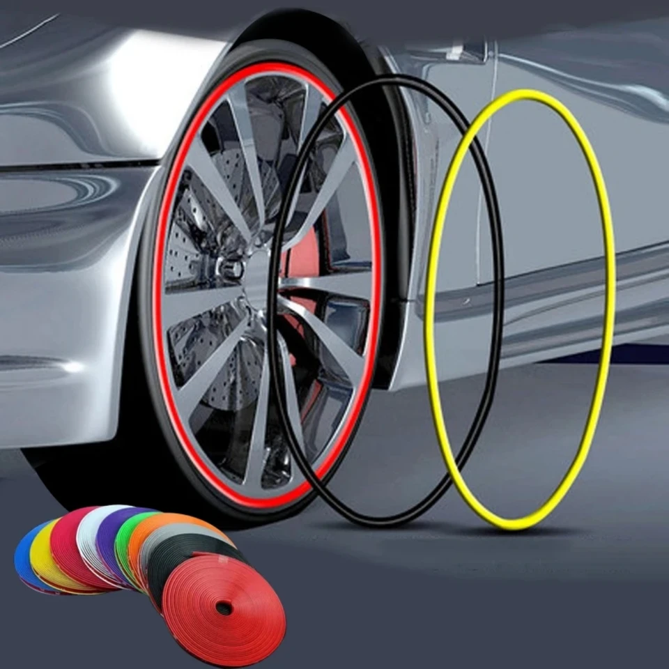 8 m Universal Car Rim Protect Strip Strip Edge Edge Ochranca slepka na ochranu pneumatiky Care Care Care Styling