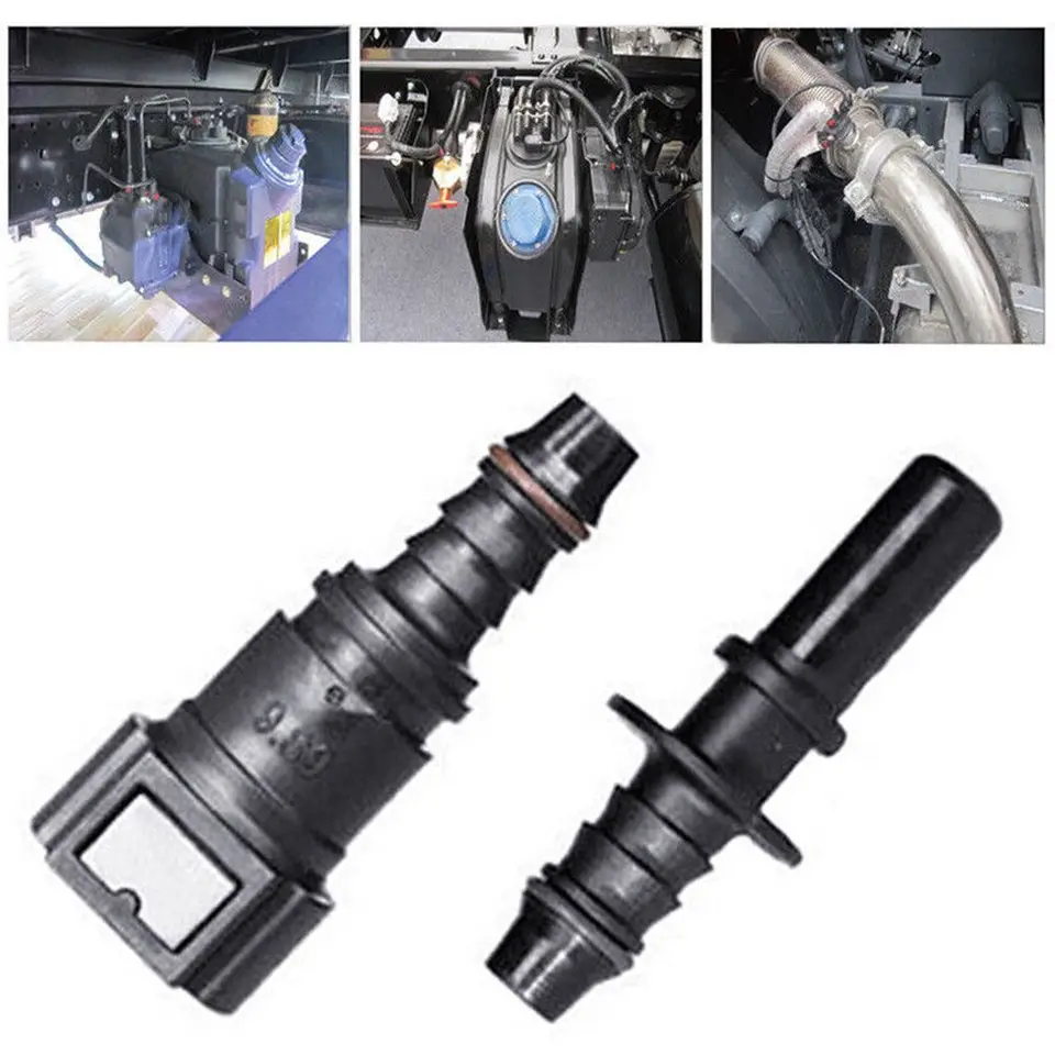 8 mm 989 Praktický automobil Automotive čierny hadicový konektor palivového vedenia COUPLER Rýchle uvoľnenie konektorov odpojenia